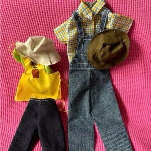Barbie 2003 Happy Family Gardening Fashion Grandpa Grandma Doll Clothes HTF